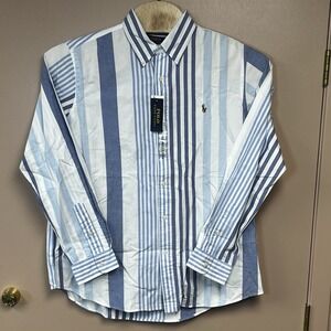 Polo Ralph Lauren Men's Classic-Fit Striped Oxford Shirt Long Sleeved XL NWT